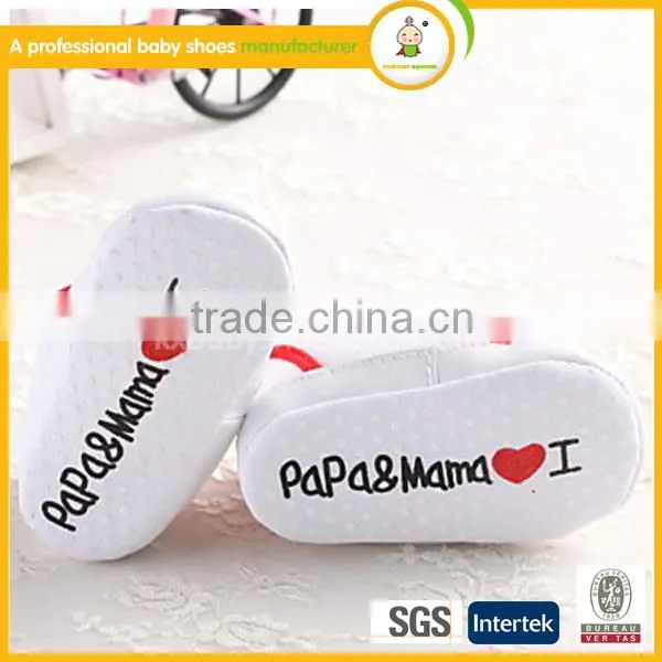 2015 hot sale fashion beautiful free shipping sweet girl cotton shoes comfortable design fabric baby shoes