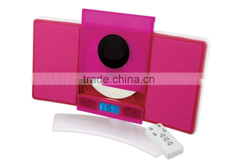Vertical CD player with stand