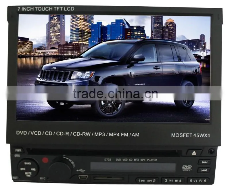 China Wholesale 7 inch Single Din In-Dash Motorized TFT-LCD Car Monitor