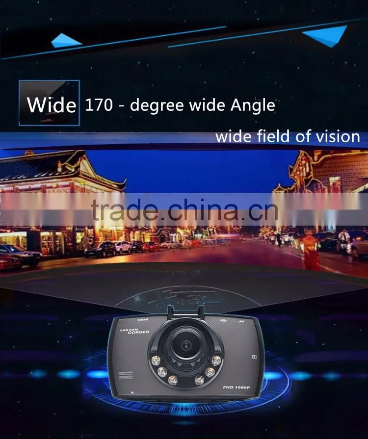 Hot selling cycle Rcording night vision G30-1248 car cam full hd