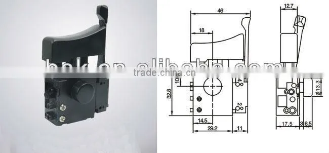 Electric tool switch 6A power tool switch for Hitachi BK-025