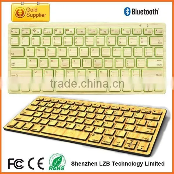 Bamboo keyboard, bamboo bluetooth keyboard for iphone/ipad/tablet