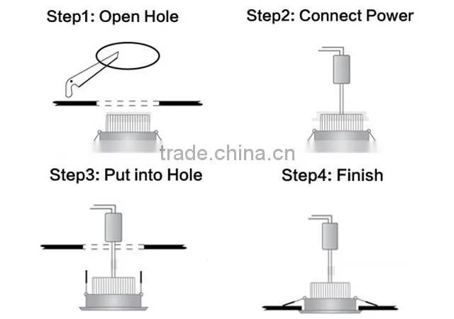 3W High power high Lumen led ceiling light