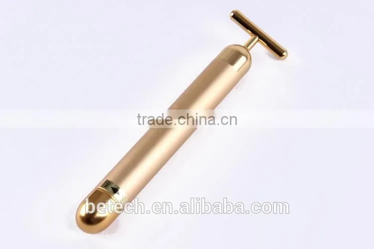 24K Gold facial Beauty Bar Vibration Massage Golden Bar