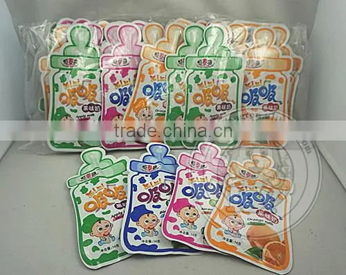 Fruit Powder candy in nipple bag
