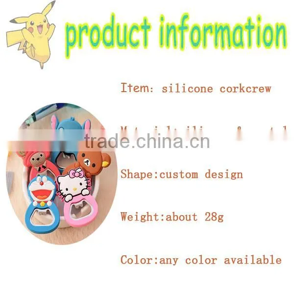 china supplier customs design silicone beer bottle opener wall mounted bottle openers key bottle opener