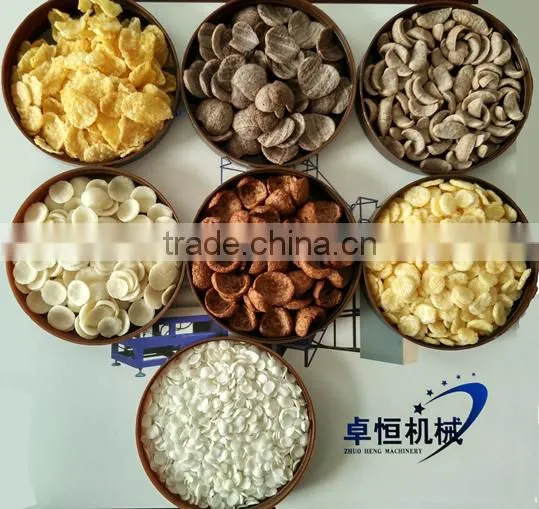 Automatic Industrial Breakfast Cereal Corn Flakes Making Machinery