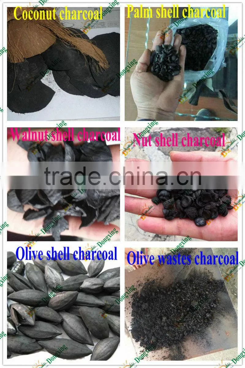 nut shell coffee husk charcoal making machine supplier