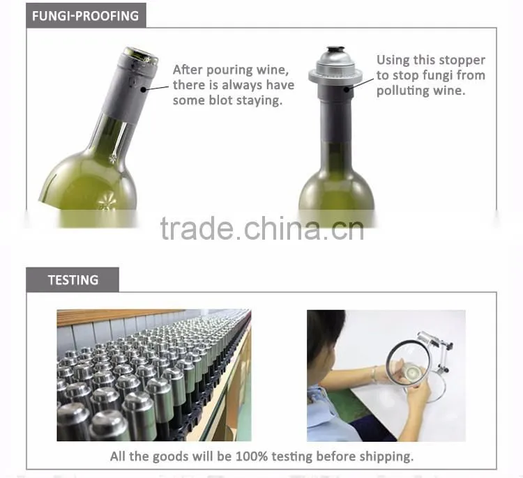 Vacuum wine bottle cork Wine bottle stopper Wine bottle