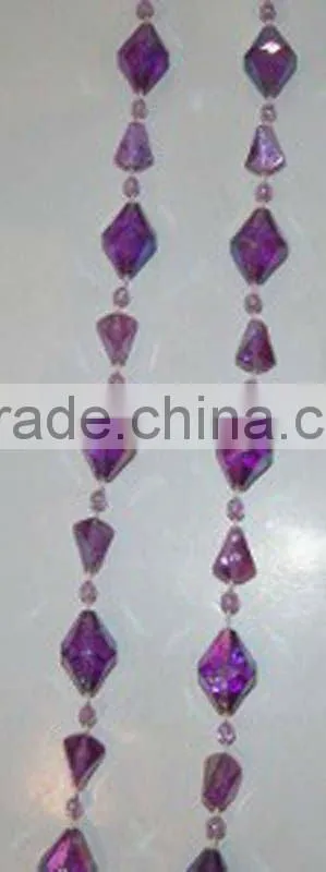 Plastic bead curtain