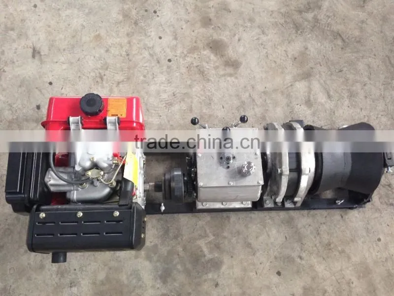 5 Ton fast speed shaft driven diesel cable pulling winch