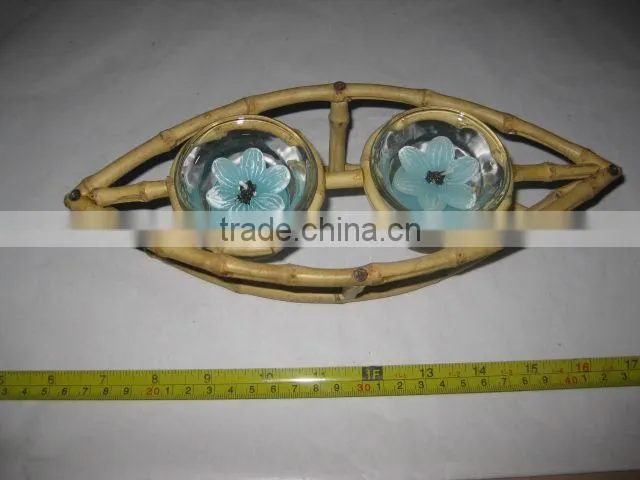 Religious Nature Bamboo With Candle