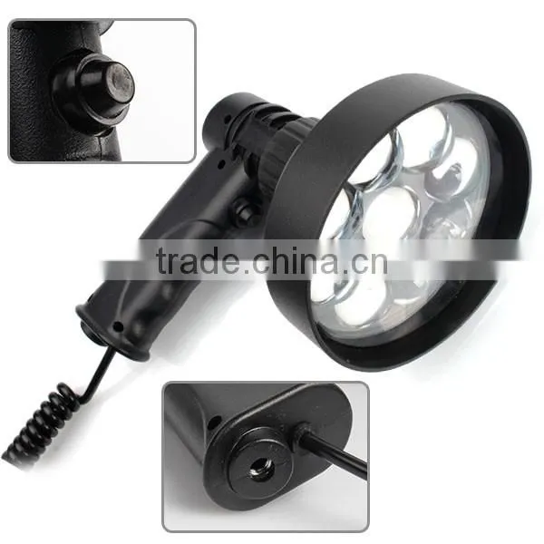 Super bright 3000 Lumens LED Handheld Vehicle Hunting Spot Torch Camping Work Fishing Light 12V