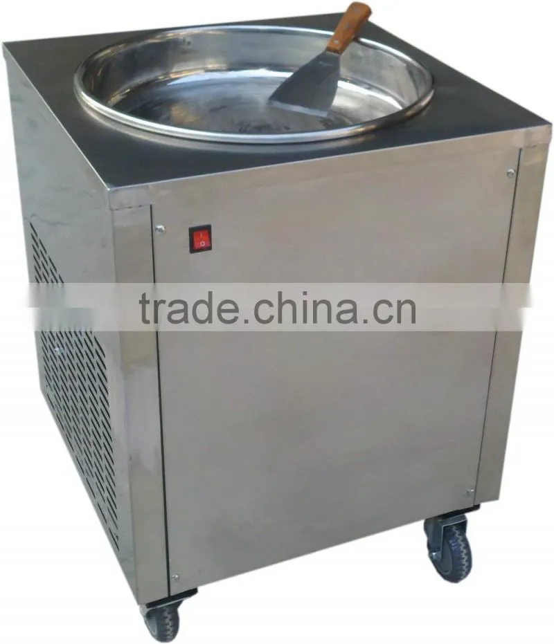 Material Steel single pan fried ice machine, yogurt, ice cream making machine