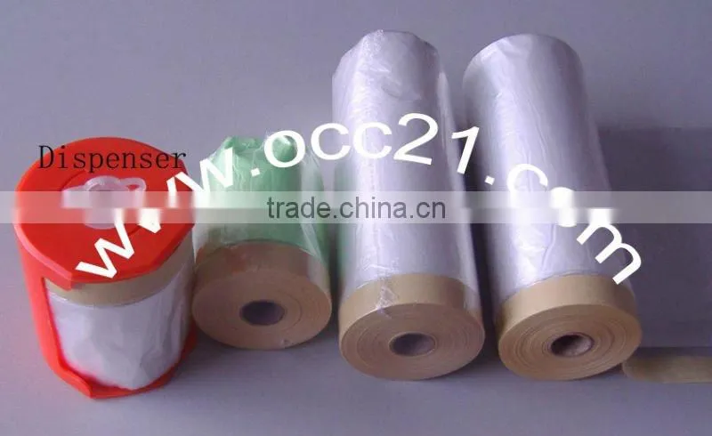pre-taped masking film for auto painting