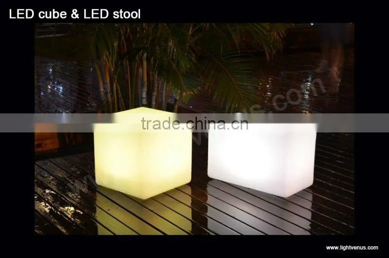 RGB led cube seat/led cube chair cube furniture for indoor and outdoor use