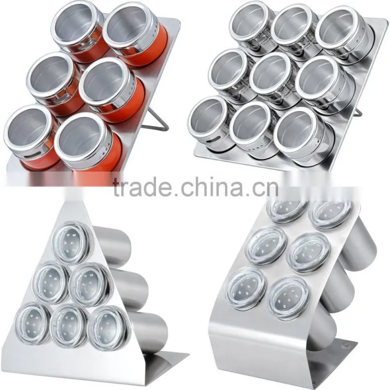 2Pcs Oil and Vinegar Stainless Steel Spice Jar Set/Condiment Set