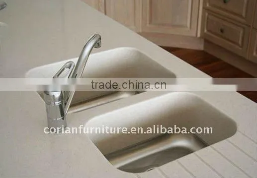 Top quality Hi Macs acrylic solid surface kitchen worktop