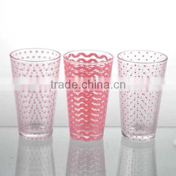 high quality 3geometric figure water glass set drinking set dinner set