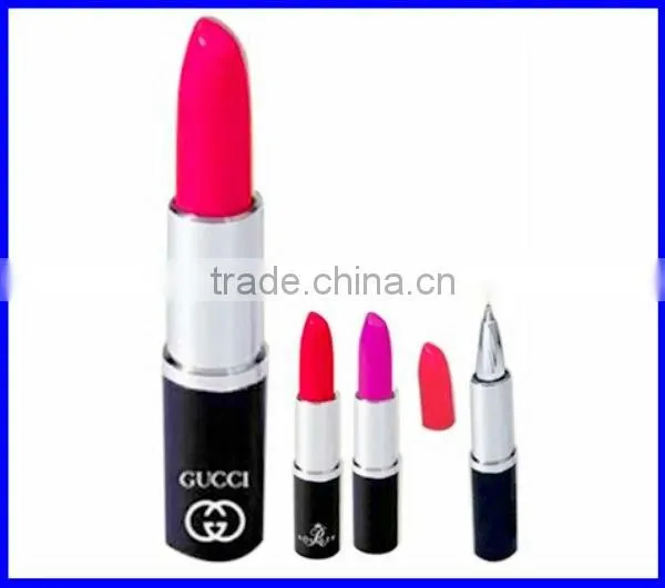 plastic lipstick ball point pen