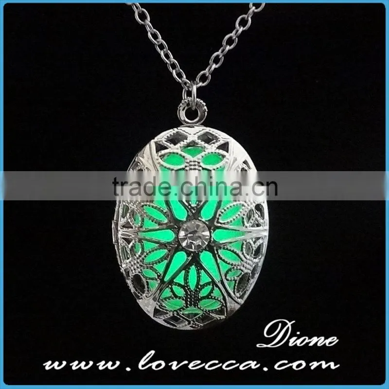 New Girls Women Pretty Vintage Gift glow in the dark necklace jewellery