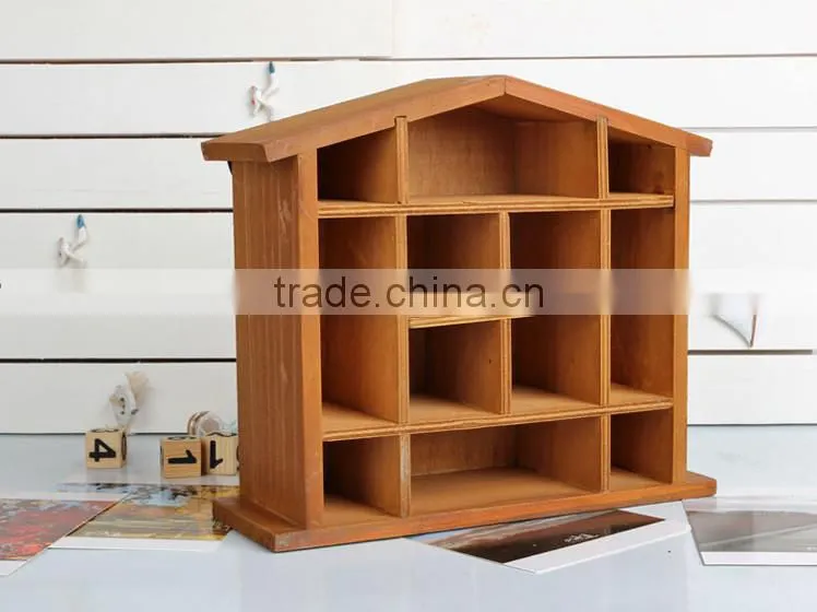 2016 refined desktop Mini wooden storage bins custom printed wood bins cheap and nice desktop mini wood boxes