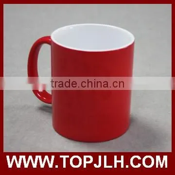 Porcelain full color changing ceramic magic mugs