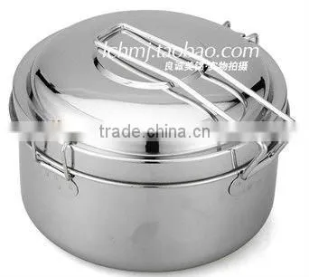 stainless steel round lunch box