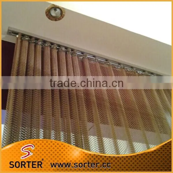 Sorter's window curtain aluminum coil mesh