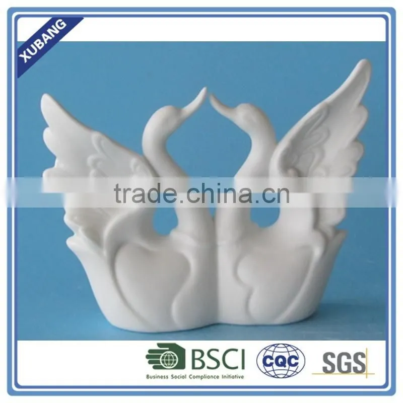 Wedding favors white ceramic love birds