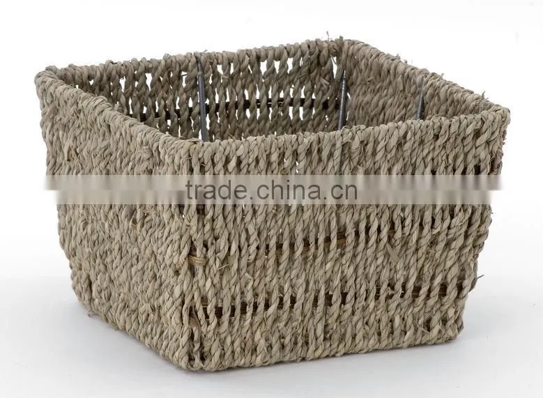 decorative small sundries straw basket for sale