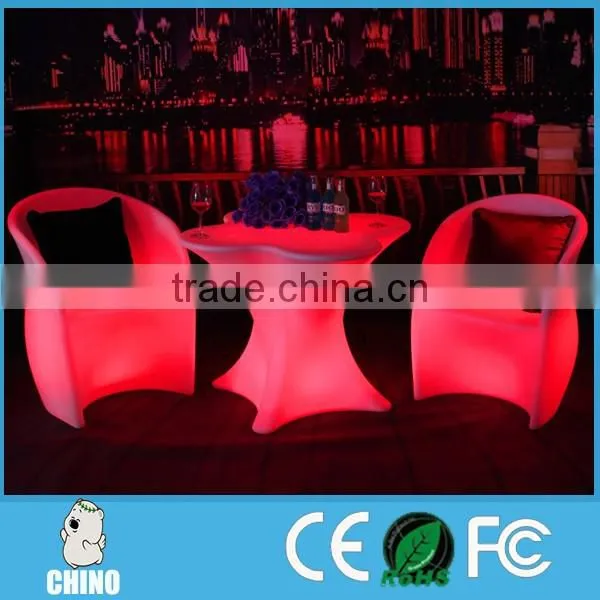 Bar Furniture LED Sofa Restaurant Arm Chair