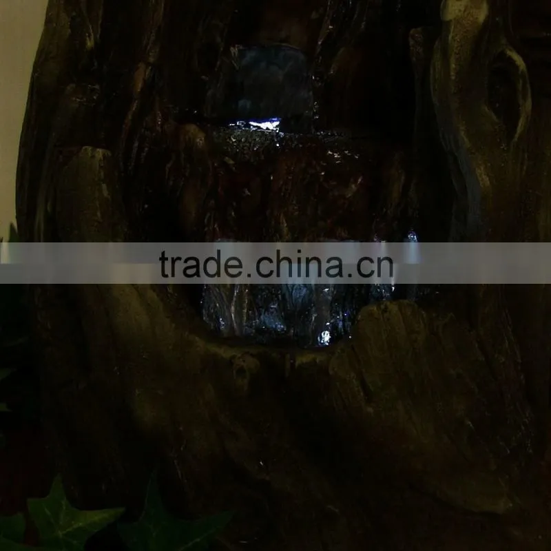 Cascading Caves Waterfall Tabletop Fountain with LED Lights