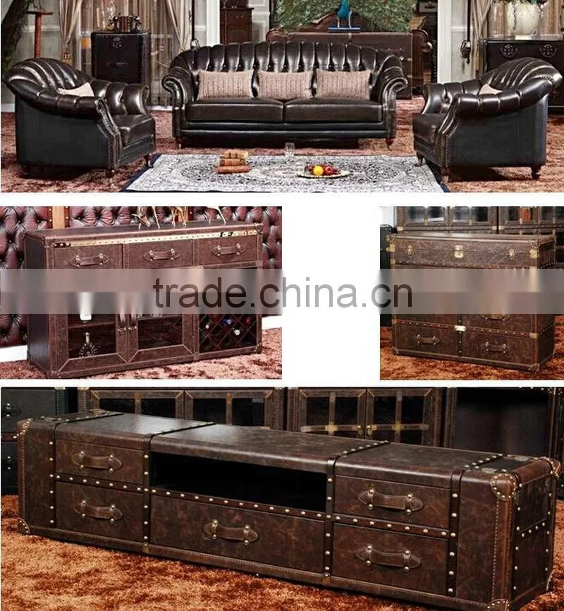 BISINI Furniture New design Leather Office Desk, Study Room Desk, Office Table Furniture (BF08-0247)