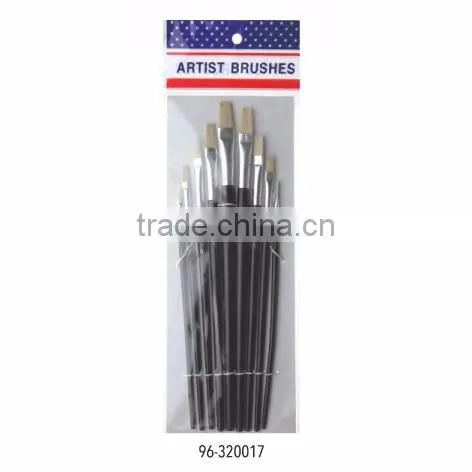 High-end 9Pcs/set Bicolor Synthetic Nylon Bristles Acrylic Watercolor Paintbrushes for Artists