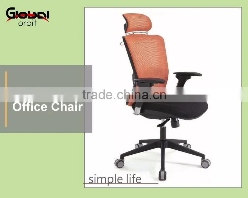 High quality armrest office chair, simple design executive mesh chair