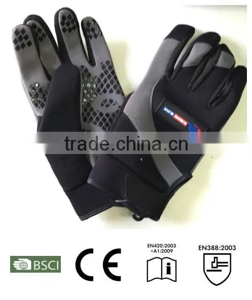 Silicon Printed Work Gloves, Anti-slip