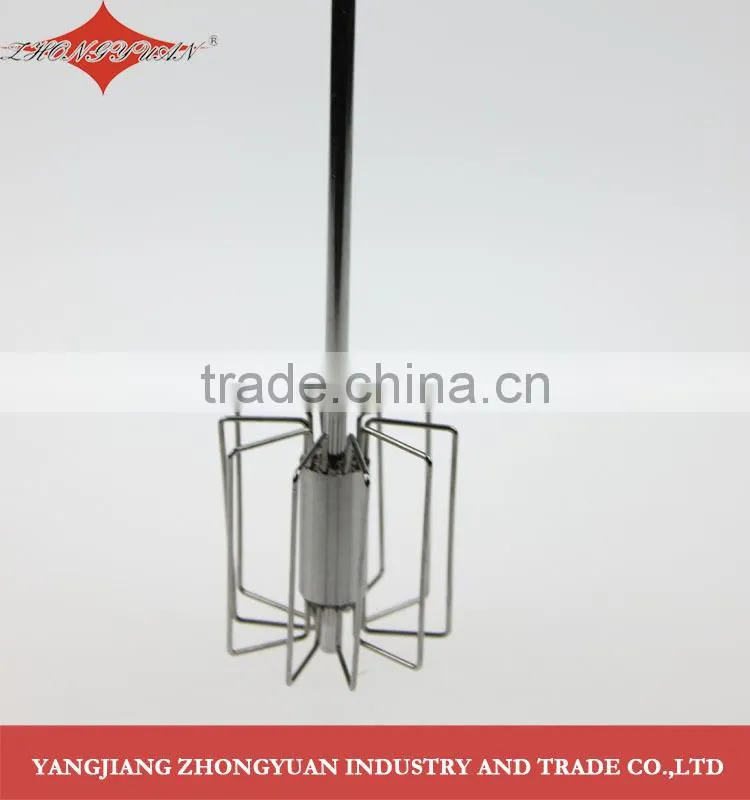 ZY-C1019 12-inch Stainless steel rotary self-mixer miracle whisk hand push
