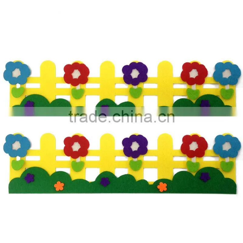 Fashion decorative wall sticker , 3D flowers kindergarten Children room Big barrier wall stick