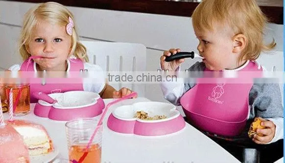 Fashion silicone baby bibs toddlers pullove waterproof