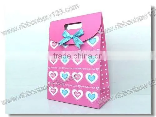 gift decorative bow with a small artificial flower