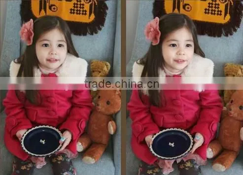 Cute Korea style coat Kids wholesale winter clothing