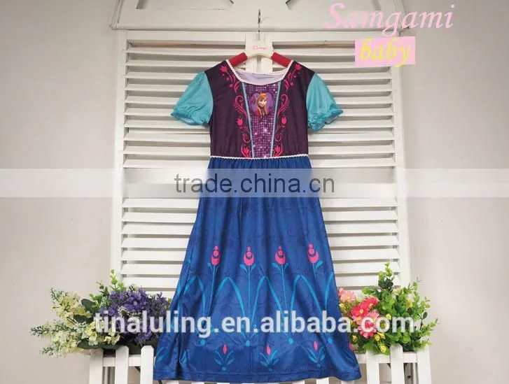 new girls dresses flower baby girls dress princess dress wholesale for 3-8 years girls