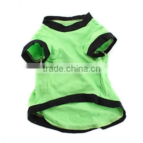 green Pet Puppy Summer Shirt Pet Clothes T Shirt with printing