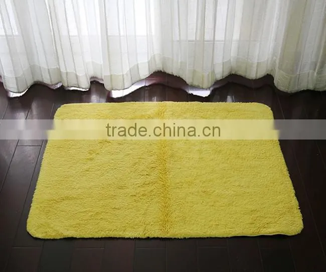 100%cotton plain color cheap mats for bathroom
