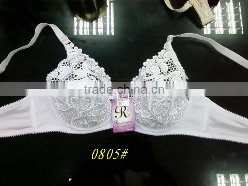 new arrival fashion embroidered unwired bra hot sexy women bra underwear