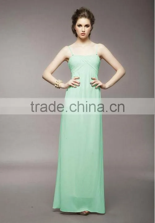 2013 Latest Spaghetti Strap Long Maxi Dress