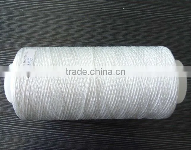 High Tenacity Polyester Raw White Sewing Thread