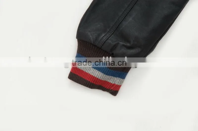 man fashion winter leather jacket coat