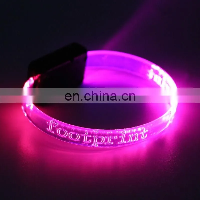 New Arrival Led Wristband Flashing cheap custom wristbands light up custom wristbands